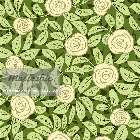 seamless abstract romantic yellow rose background design pattern