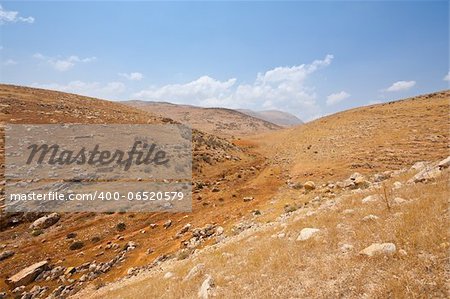Mountainous Terrain in the West Bank, Israel