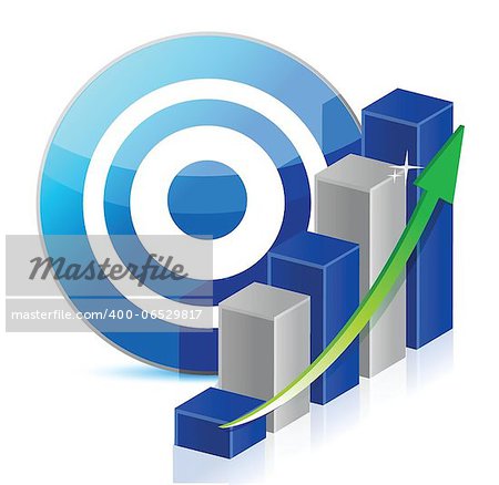 target Business illustration design over a white background