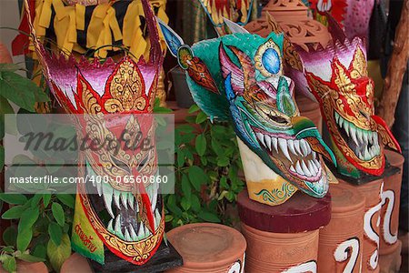 Thai masked festival. It is named Phi-Ta-Khon in Northeastern Thailand