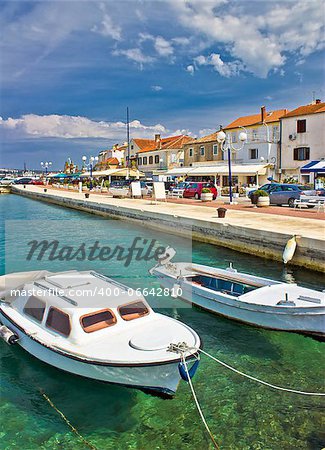 Adriatic town of Biograd na moru colorful waterfront and harbor