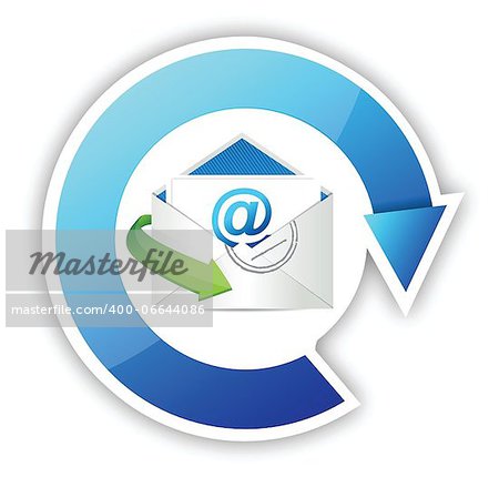contact us illustration design over a white background