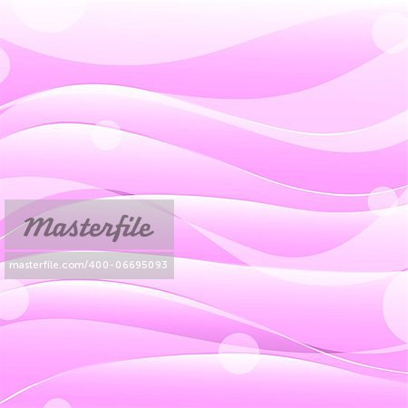 vector abstract magenta background with waves and circles