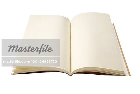 Blank Notebook isolated on white background. Copy Space.
