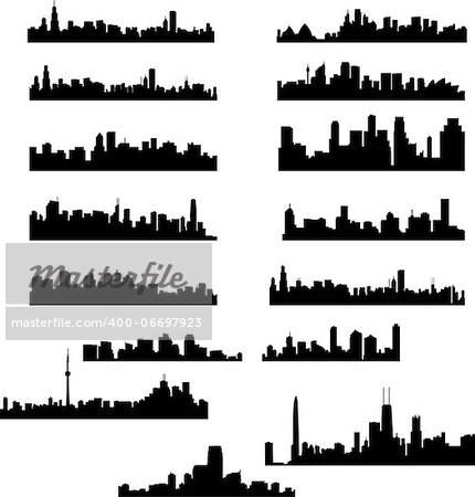 City skylines collection - vector