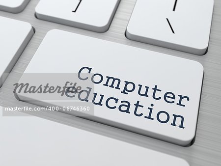 Computer Education Concept. Button on Modern Computer Keyboard with Word Partners on It.