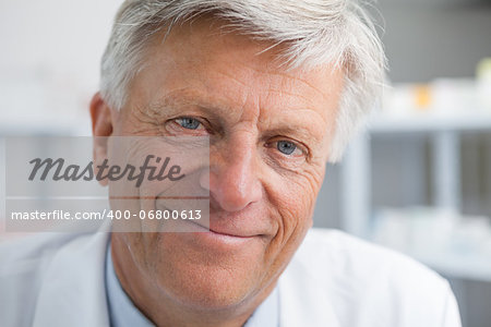 Smiling mature doctor