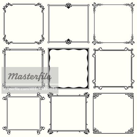 Set of decorative frames (set 31)