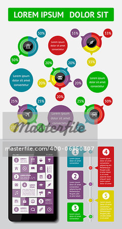 Infographics and web elements. EPS10 vector illustration.