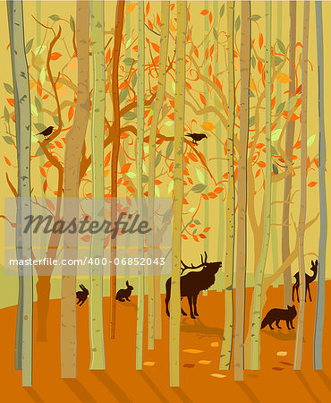 Forest Animals in Autumn