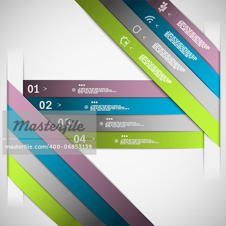 Paper choice template eps10 vector illustration