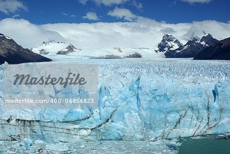 The Perito Moreno glacier in the Los Glaciares national park in Patagonia, in Argentina
