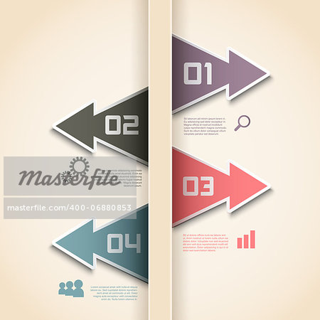 Modern design for infographics options background