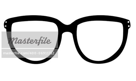 Isolated Vector illustration of a pair of glasses