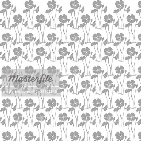 Beautiful background of seamless floral pattern