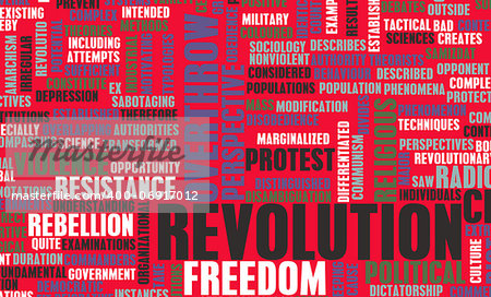 Revolution in Political or Technical Concept Art