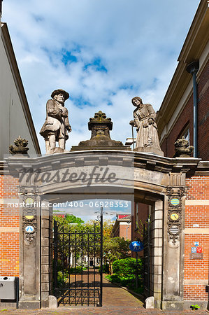 Arched Entrance to the Courtyard in the Dutch City of Zutphen