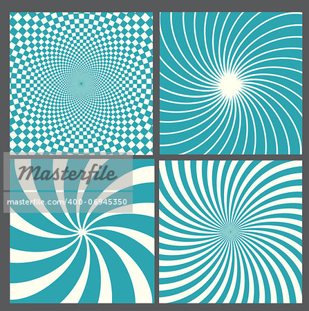 retro vintage hypnotic background.