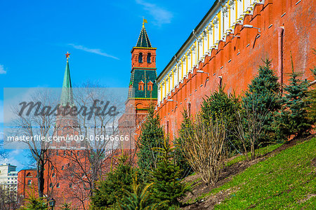 Moscow Kremlin spring day. Russia