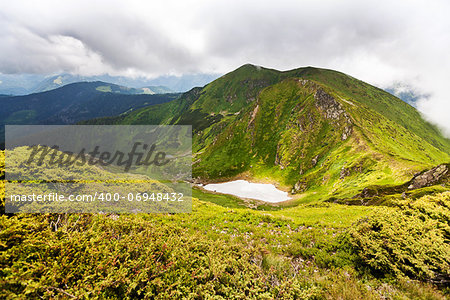 Image of a beautiful carpathian mountains. Marmaros massif in eastern Carpathians.