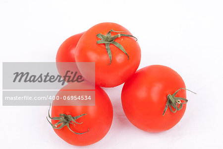 tomatos isolated on a white background