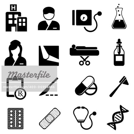 Healthcare and medical related icon set
