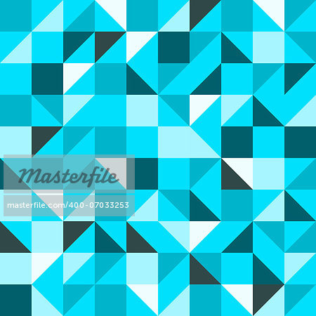 Seamless geometric backdrop with triangles and squares