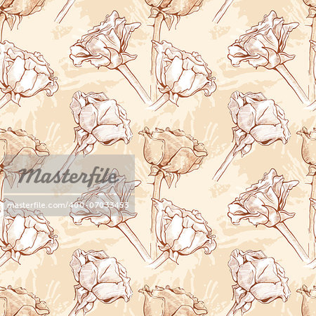 Seamless pattern -  flower background