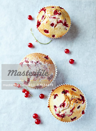 homemade red currant muffins