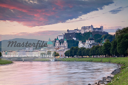 Image of Salzburg in the early morning.