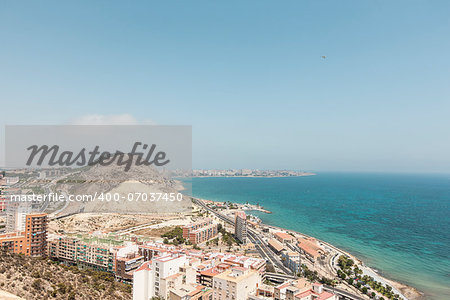 View of Alicante from the Santa Barbara Castle