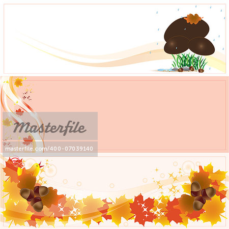 Autumn backgrounds for your banners
