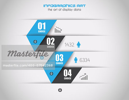 Infographics concept background to display your data in a stylish way. Clean detailaed design for stats, ranking and classifications.