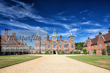 The present Blickling Hall was built in the 17th century on the site of an earlier dwelling where Anne Boleyn, (mother of Elizabeth the first) was born.