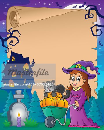 Halloween parchment 6 - eps10 vector illustration.