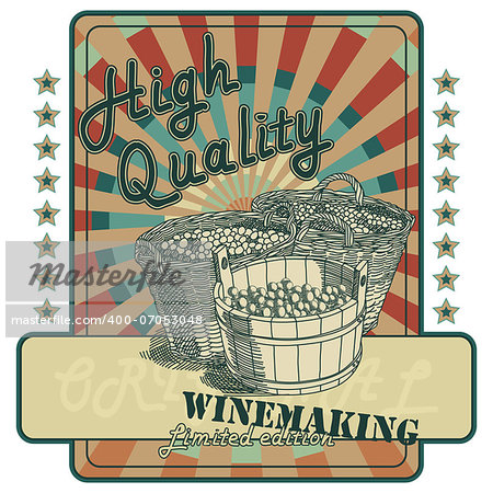 wine tag, this illustration may be useful as designer work