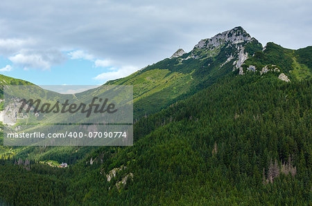 Tatra Mountain, Poland, view to Giewont mount