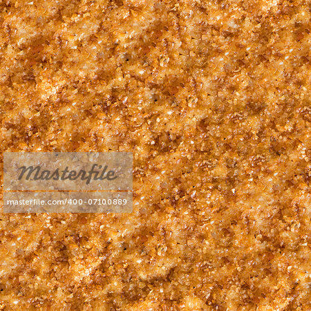 Seamless Tileable Texture of  Surface of Roast Meat in Breadcrumbs.