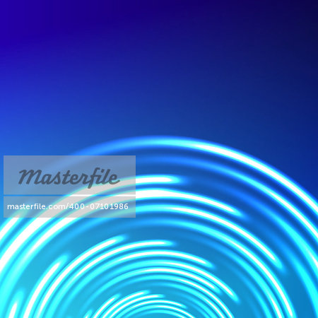 Vector abstract circle blue background