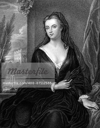 Sarah Churchill, Duchess of Marlborough (1660-1744) on engraving from 1830. One of the most influential women of her time through her close friendship with Queen Anne. Engraved by S.Freeman and published in ''Portraits of Illustrious Personages of Great Britain'',UK,1830.