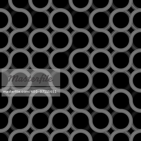 Seamless geometric vector dark pattern - grunge texture prototype for design