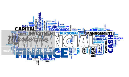 An image of a nice financial text cloud
