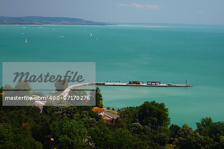 Port in Tihany peninsula by Lake Balaton