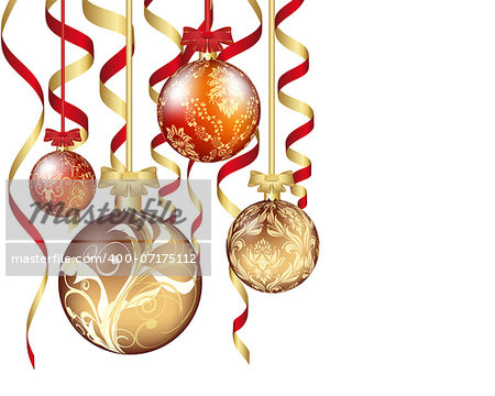 Christmas  background. EPS 10 Vector illustration  with transparency and meshes.