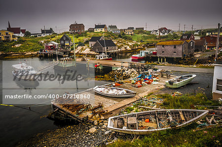 Touristic village of Peggy's Cove Nova Scotia Canada