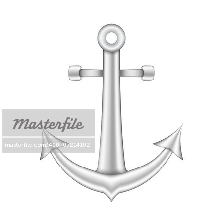 Anchor on white background, vector eps10 illustration