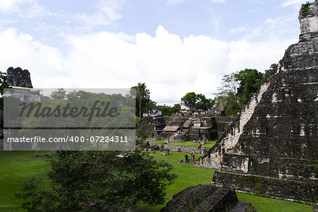 Ancient Mayan ruins in Tikal Guatemala November 2013