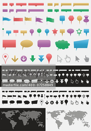 vector set of infographic elements