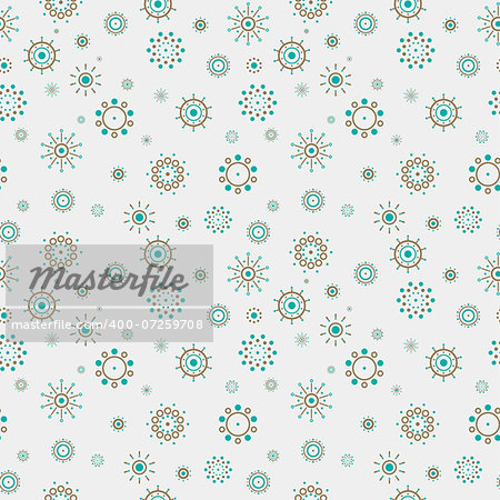 Abstract turquoise and brown circles pattern, ready for wallpaper background.