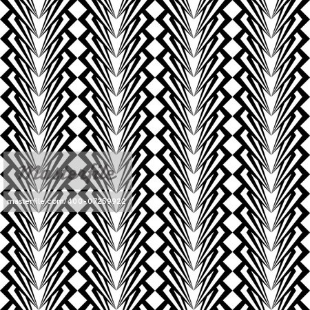 Design seamless monochrome vertical pattern. Vector art